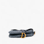 Dior Oblique Denim Embroidered Saddle