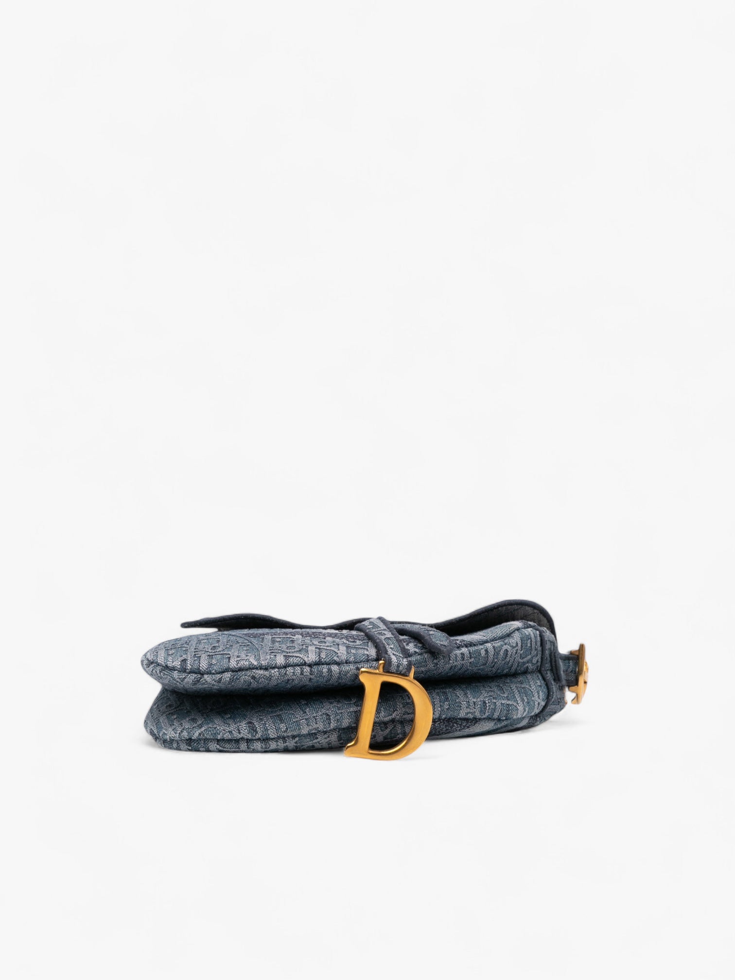 Dior Oblique Denim Embroidered Saddle