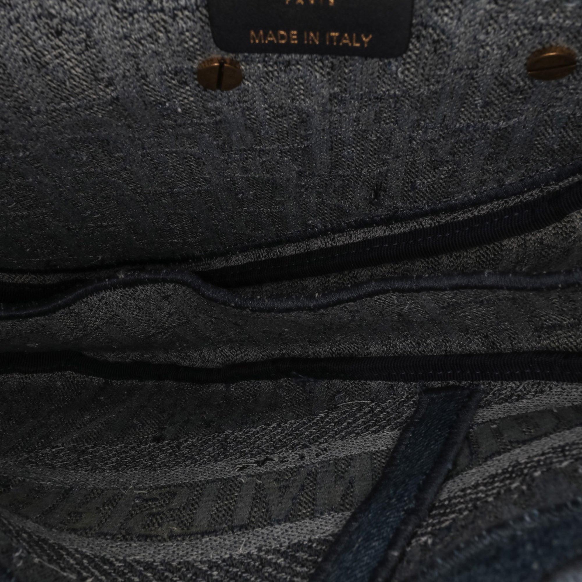 Dior Oblique Denim Embroidered Saddle