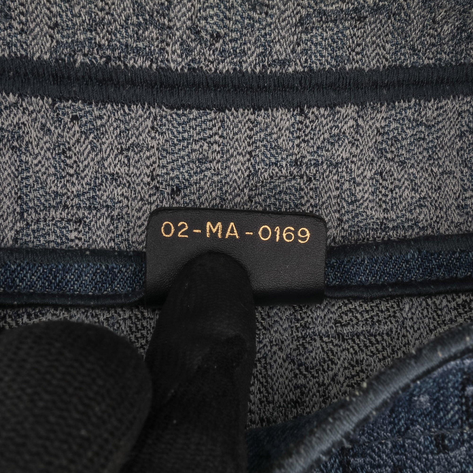 Dior Oblique Denim Embroidered Saddle