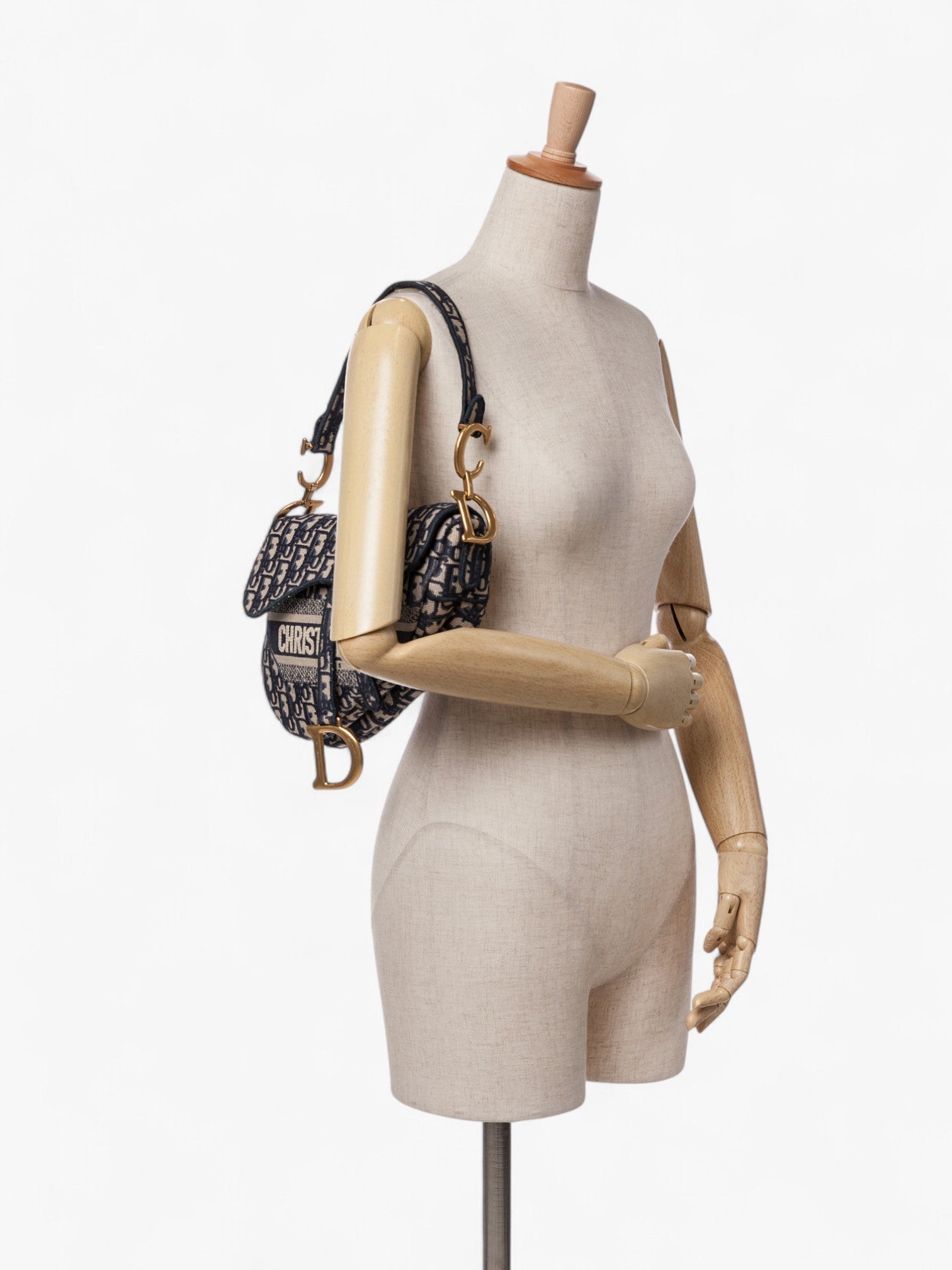 Dior Oblique Embroidered Canvas Saddle Bag - ReLuxe Room 