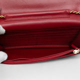 Chanel CC Stitched Lambskin Wallet On Chain