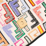 Fendi Chinese Valentine’s Day Zucca Embroidered Baguette