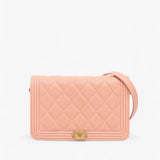 Chanel Quilted Caviar Boy Wallet on Chain