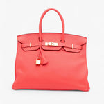 Hermès Birkin Retourne 35 in Rose Jaipur Togo