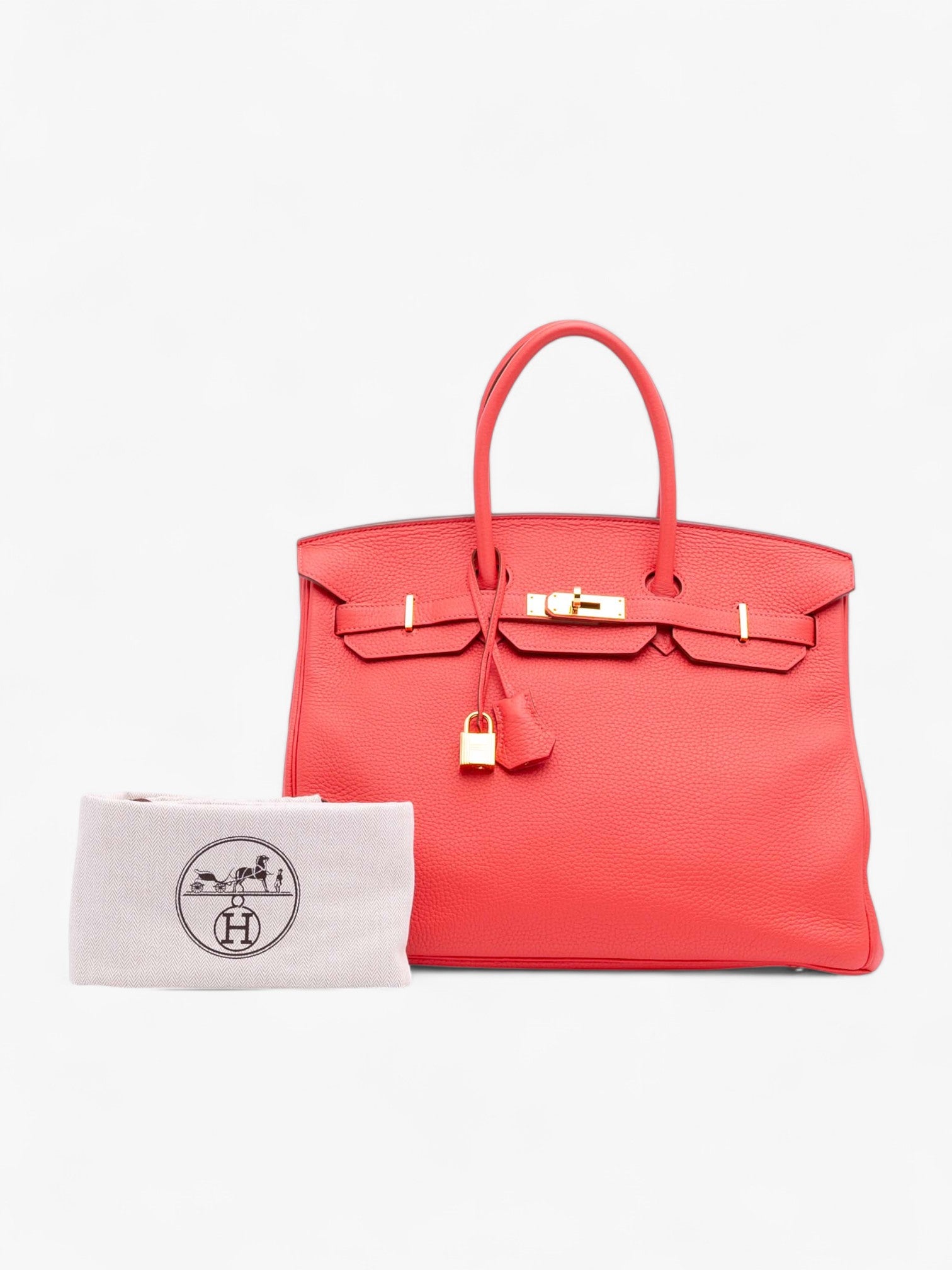 Hermès Birkin Retourne 35 in Rose Jaipur Togo