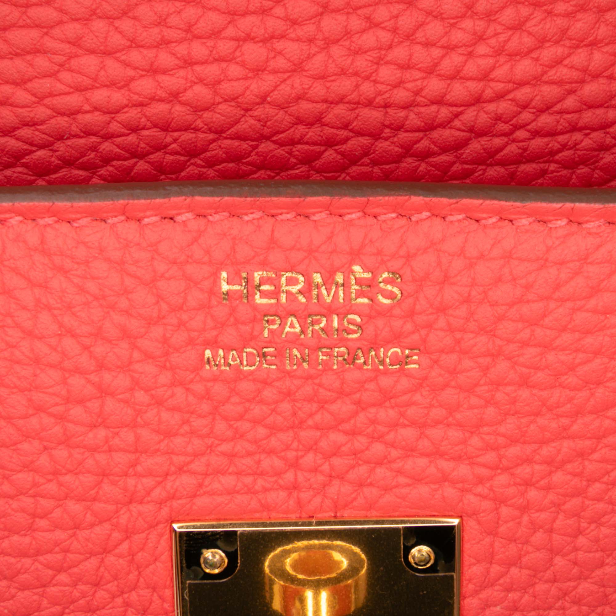 Hermès Birkin Retourne 35 in Rose Jaipur Togo