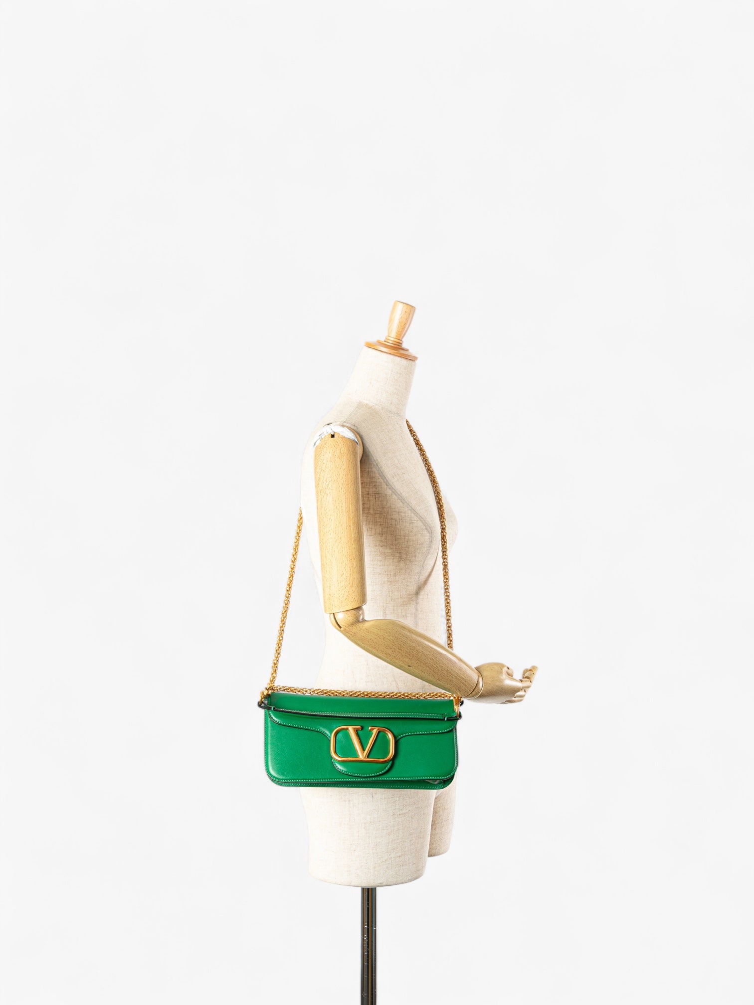 Valentino Calfskin VLogo Loco Satchel