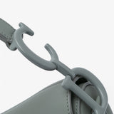 Dior gray Saddle Bag