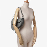Dior gray Saddle Bag