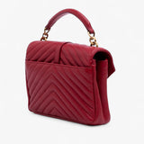 Saint Laurent Medium Quilted Chevron Sheepskin College