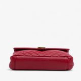 Saint Laurent Medium Quilted Chevron Sheepskin College