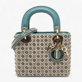 Dior Mini Lady Dior Honeycomb Embroidery Crystal