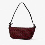 Fendi Zucchino Canvas Shoulder Bag