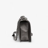 Chanel Medium Quilted Perforated Metallic Lambskin Boy