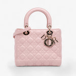 Dior Medium pink Lambskin Cannage Lady Dior
