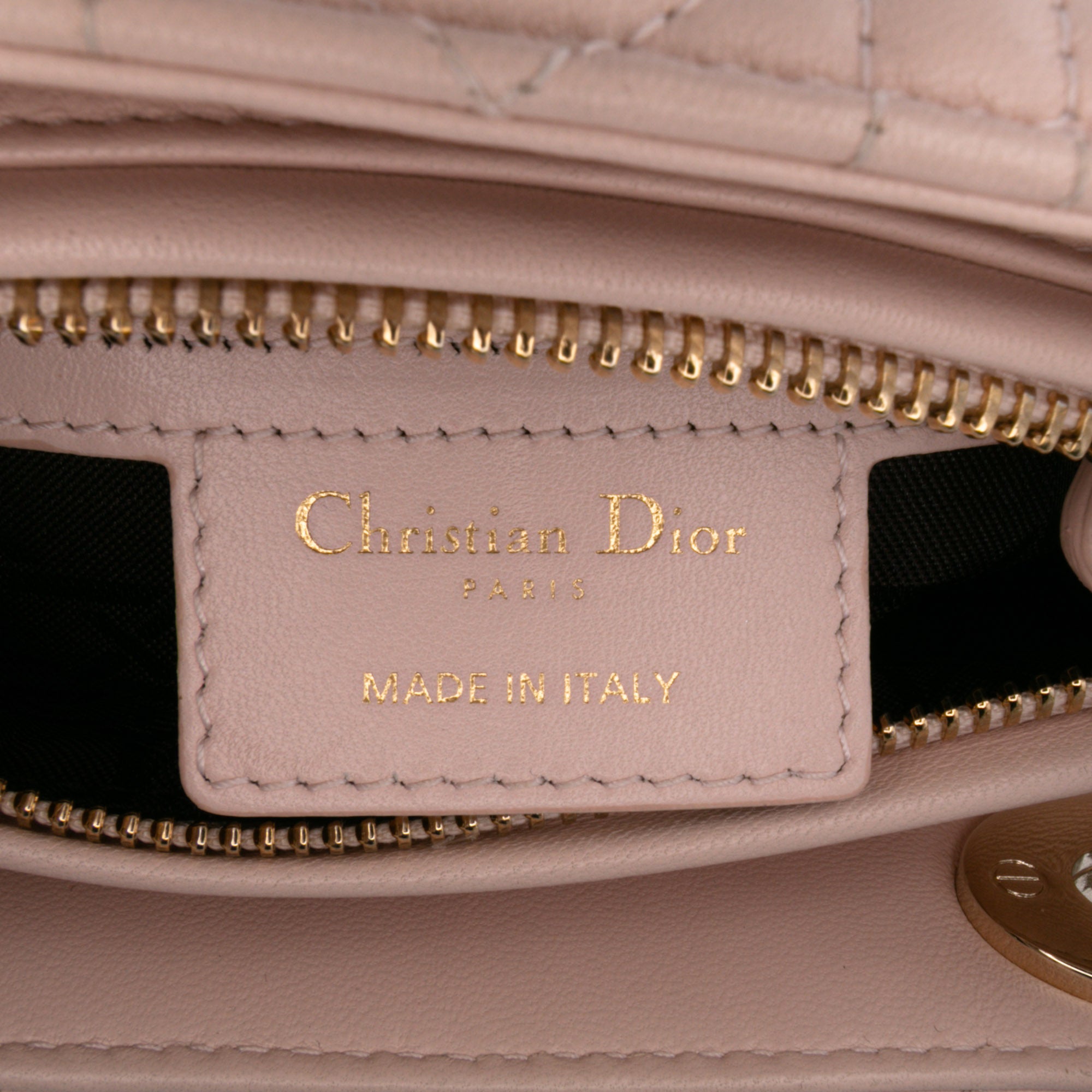 Dior Medium pink Lambskin Cannage Lady Dior