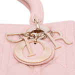 Dior Medium pink Lambskin Cannage Lady Dior