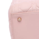 Dior Medium pink Lambskin Cannage Lady Dior