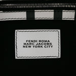 Fendi Marc Jacobs Nappa Vitello King Logo Print Baguette
