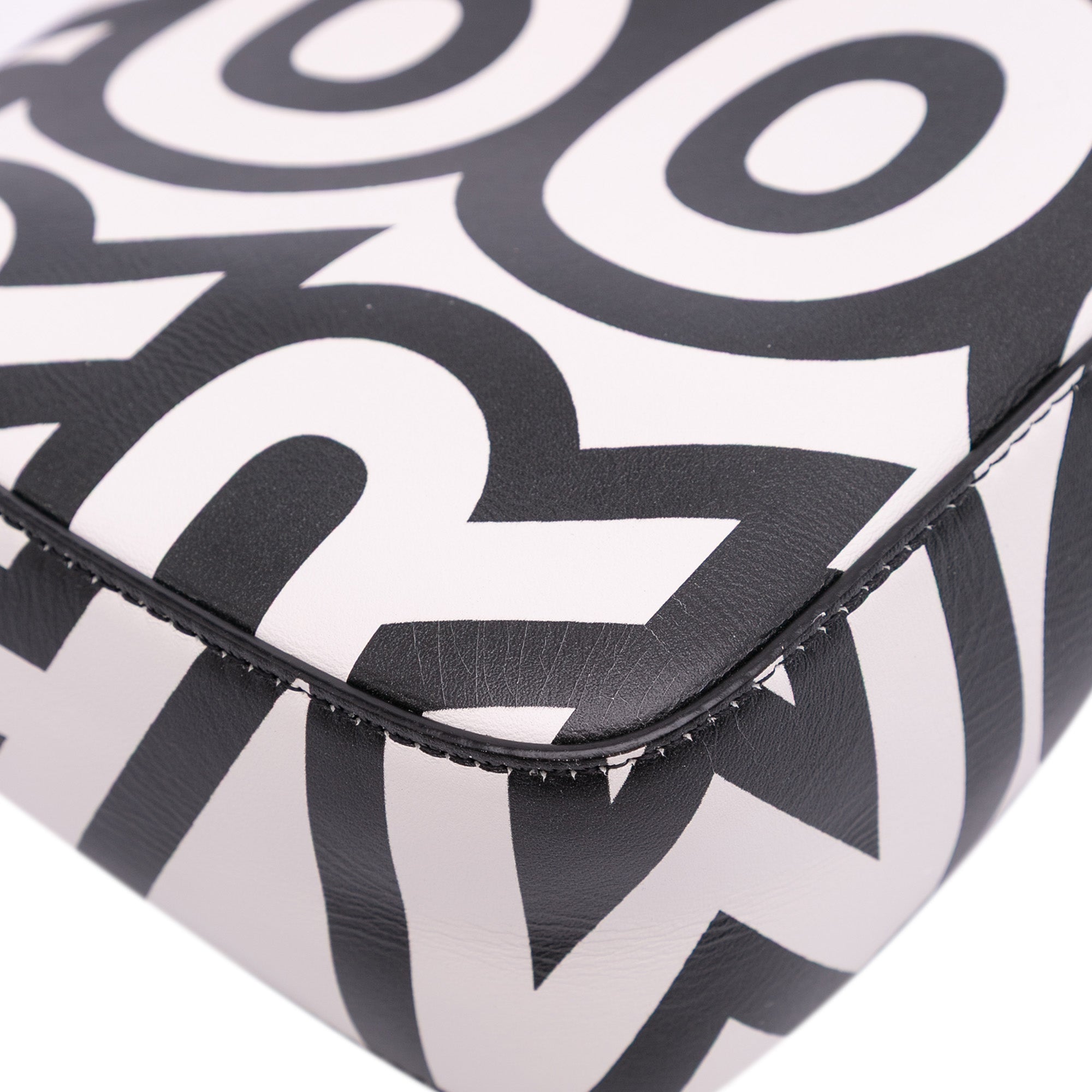 Fendi Marc Jacobs Nappa Vitello King Logo Print Baguette