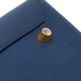 Celine blue Mini Grained Calfskin Belt