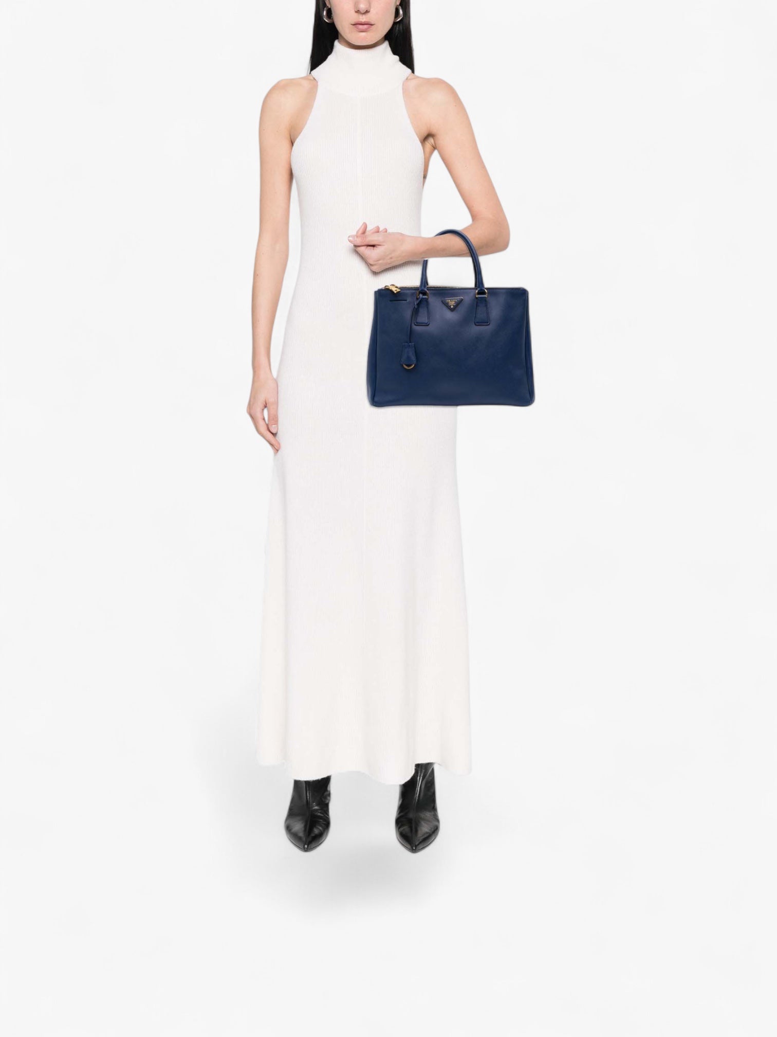 Prada Large Saffiano Lux Galleria Double Zip