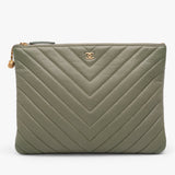 Chanel Medium Chevron Caviar Ancient Greek