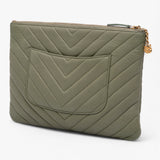 Chanel Medium Chevron Caviar Ancient Greek