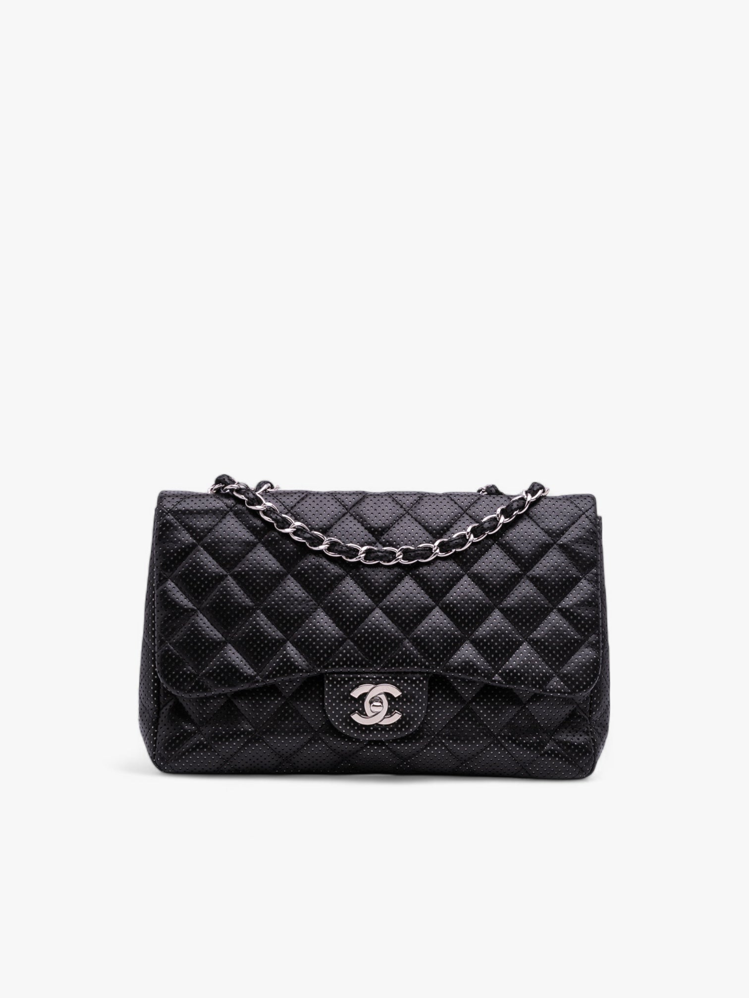 Chanel Jumbo Perforated Lambskin Single Flap