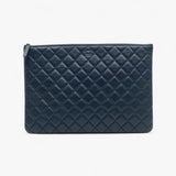 Chanel Large Quilted Lambskin O Case Clutch