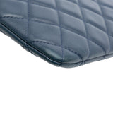 Chanel Large Quilted Lambskin O Case Clutch