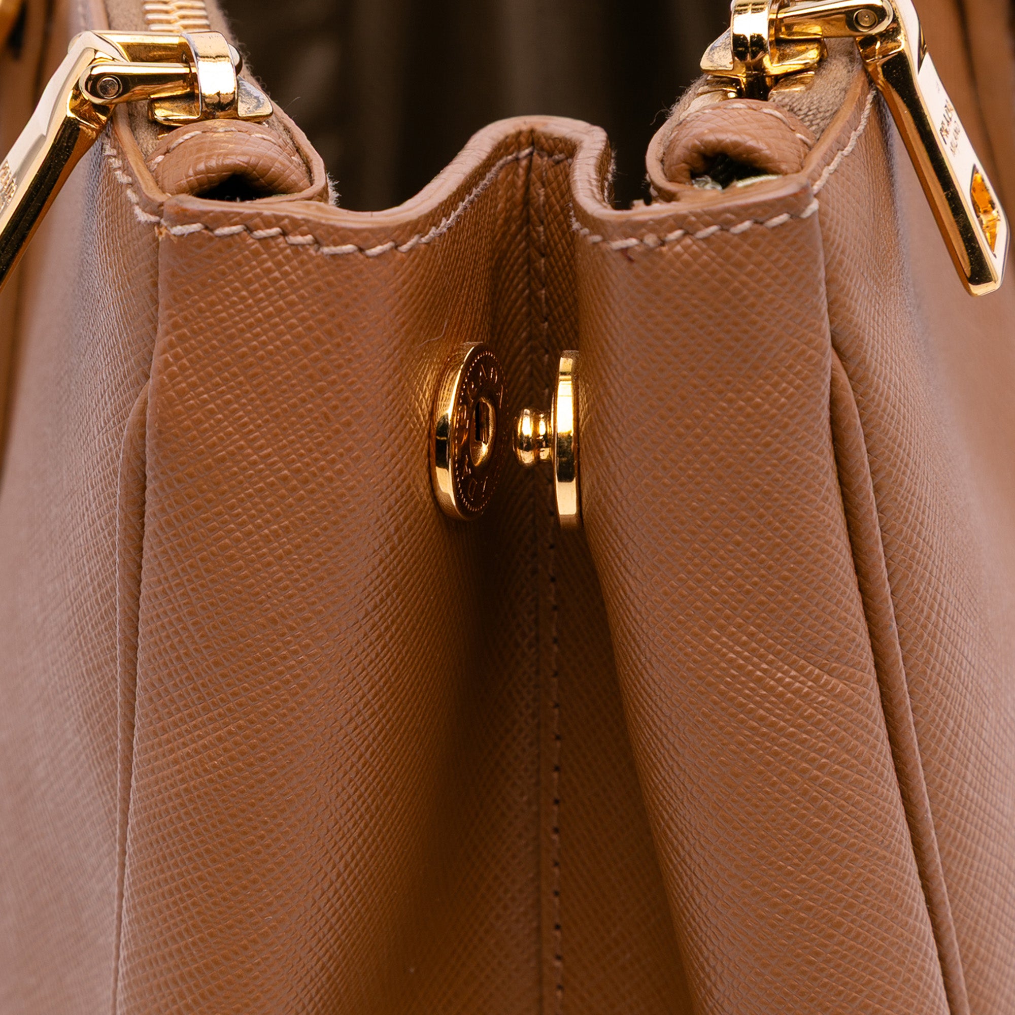 Prada Large Saffiano Lux Galleria Double Zip
