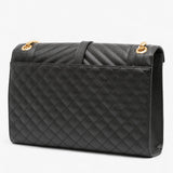 Saint Laurent Large Grain De Poudre Triquilt Envelope