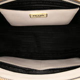 Prada Medium Bicolor Saffiano Lux Galleria Double Zip