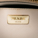 Prada Medium Bicolor Saffiano Lux Galleria Double Zip
