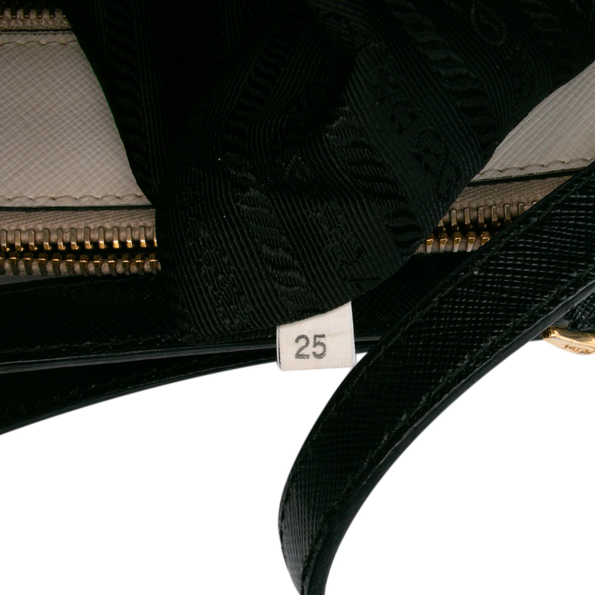 Prada Medium Bicolor Saffiano Lux Galleria Double Zip