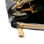 Prada Medium Bicolor Saffiano Lux Galleria Double Zip