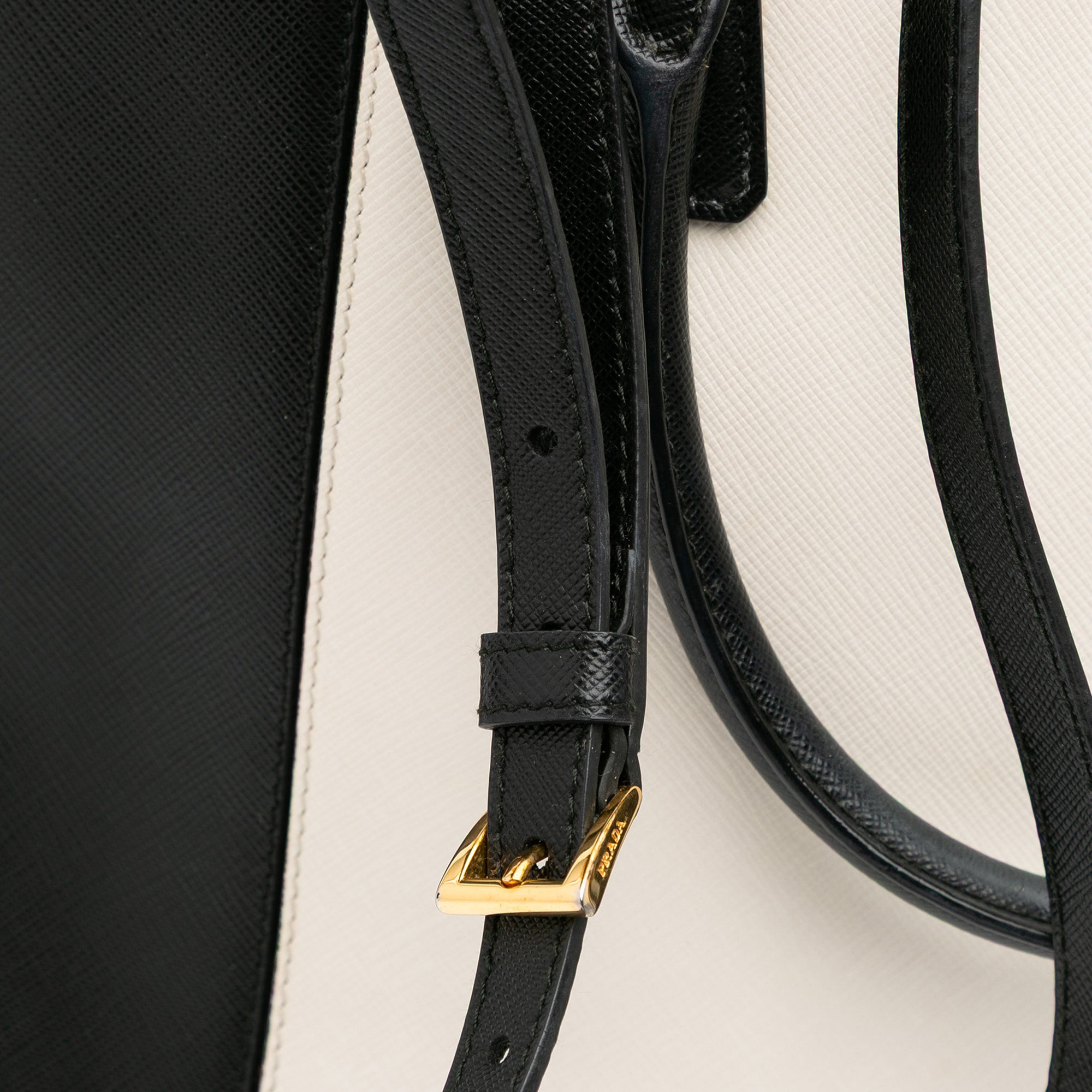 Prada Medium Bicolor Saffiano Lux Galleria Double Zip