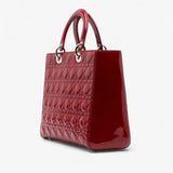Large Patent Cannage Lady Dior