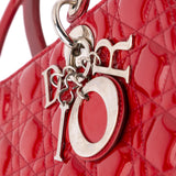 Large Patent Cannage Lady Dior