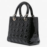Lady Dior black patent leather