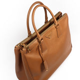 Prada Caramel Brown Saffiano Lux tote
