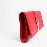 Saint Laurent Red Leather Y Chyc Clutch