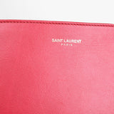 Saint Laurent Red Leather Y Chyc Clutch