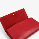 Saint Laurent Red Leather Y Chyc Clutch