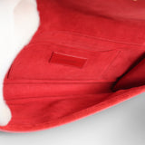 Saint Laurent Red Leather Y Chyc Clutch