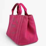 Prada Canapa Denim tote pink