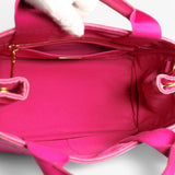 Prada Canapa Denim tote pink