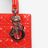 Lady Dior Medium Patent Cannage satchel